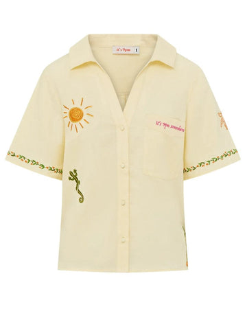 Matilda Shirt Island Embroidery