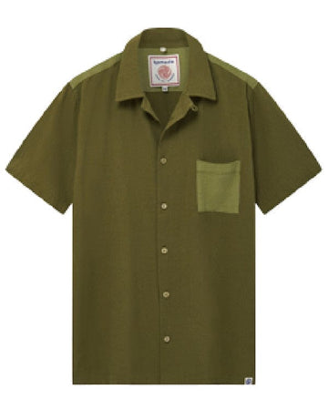 Spindrift Shirt Green Patchwork