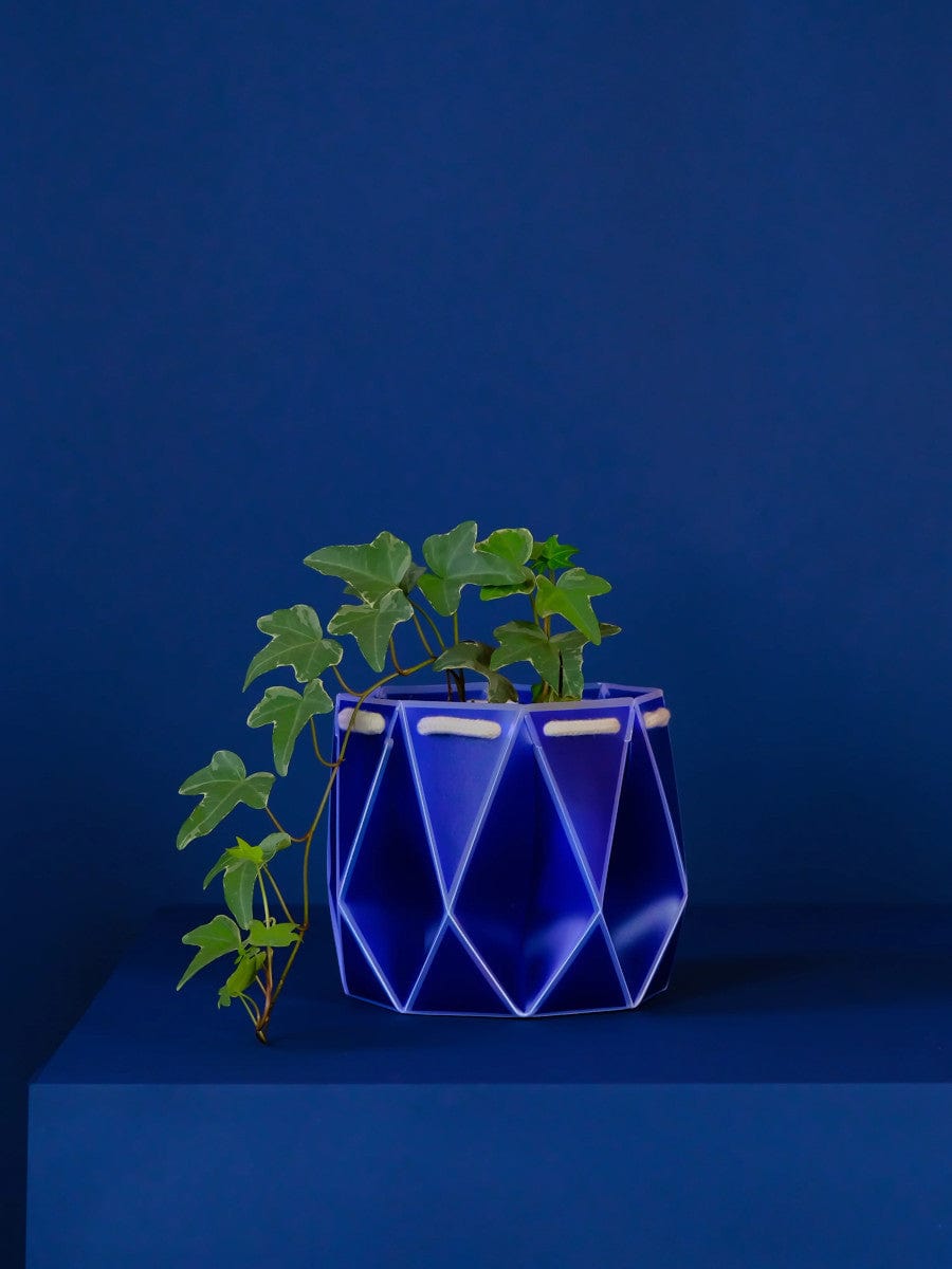 15cm Self Watering Plant Pot Blue