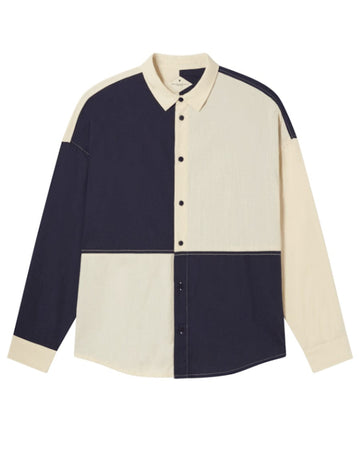 Haru Shirt Navy Patched