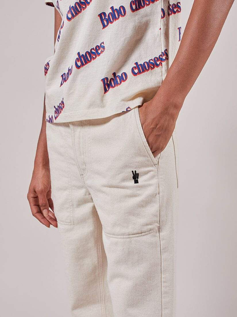 Fingers Crossed Embroidery Jeans