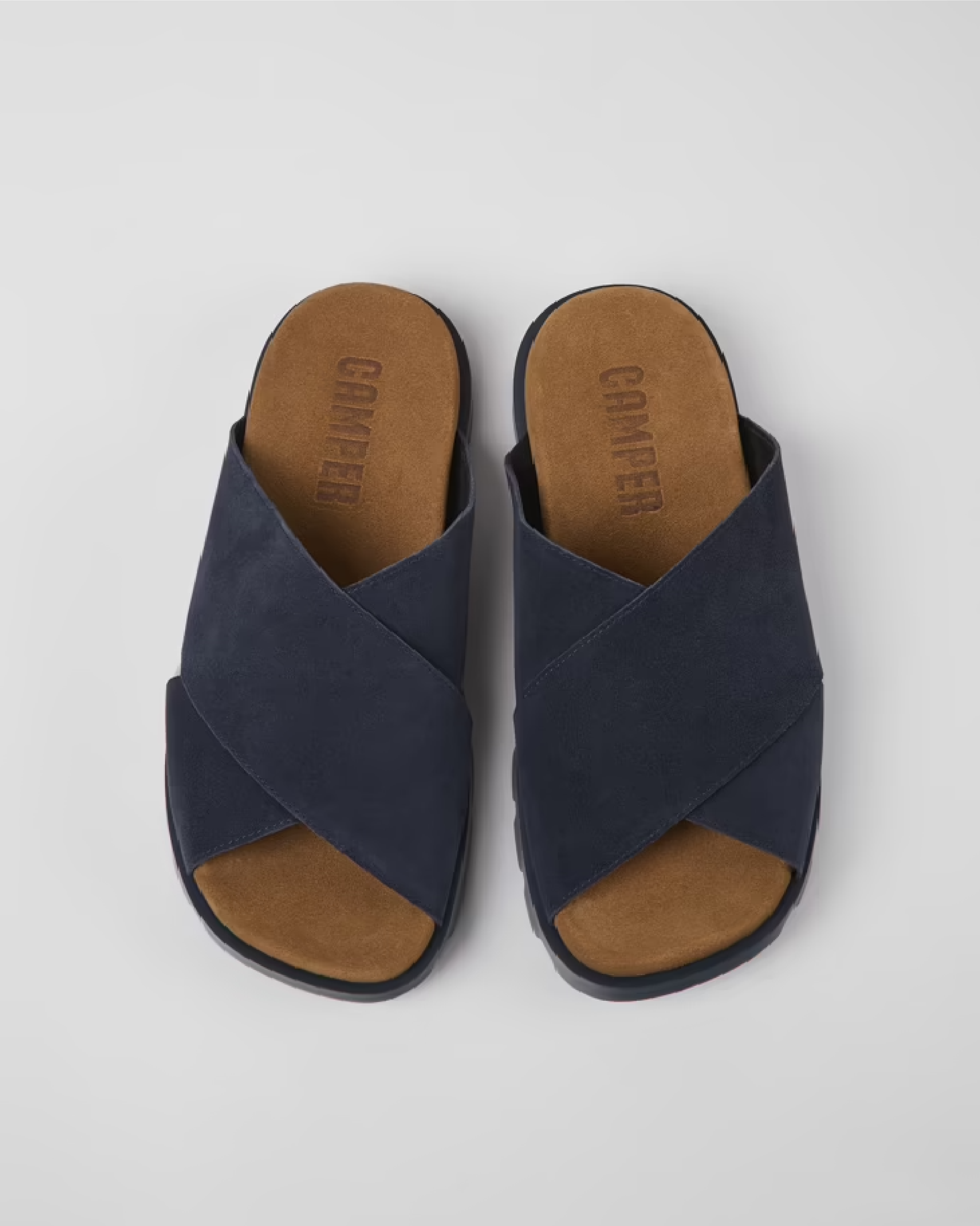 Mens blue leather 2024 sandals