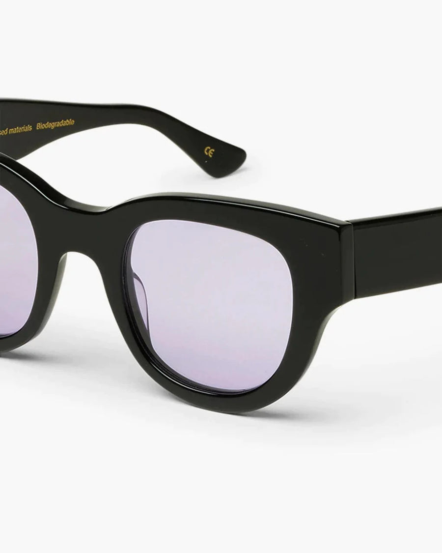 Black Frame Lavender Lens Sunglasses 06