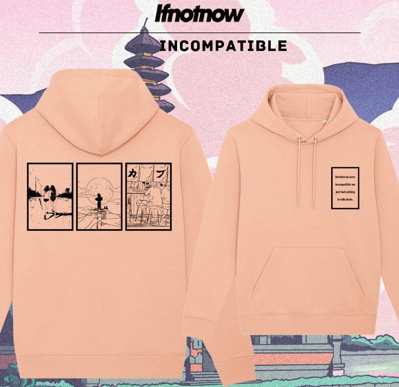 Incompatible Hoodie Peach