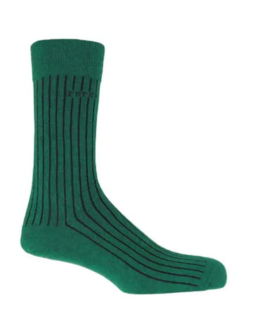 Ribbed Socks Green