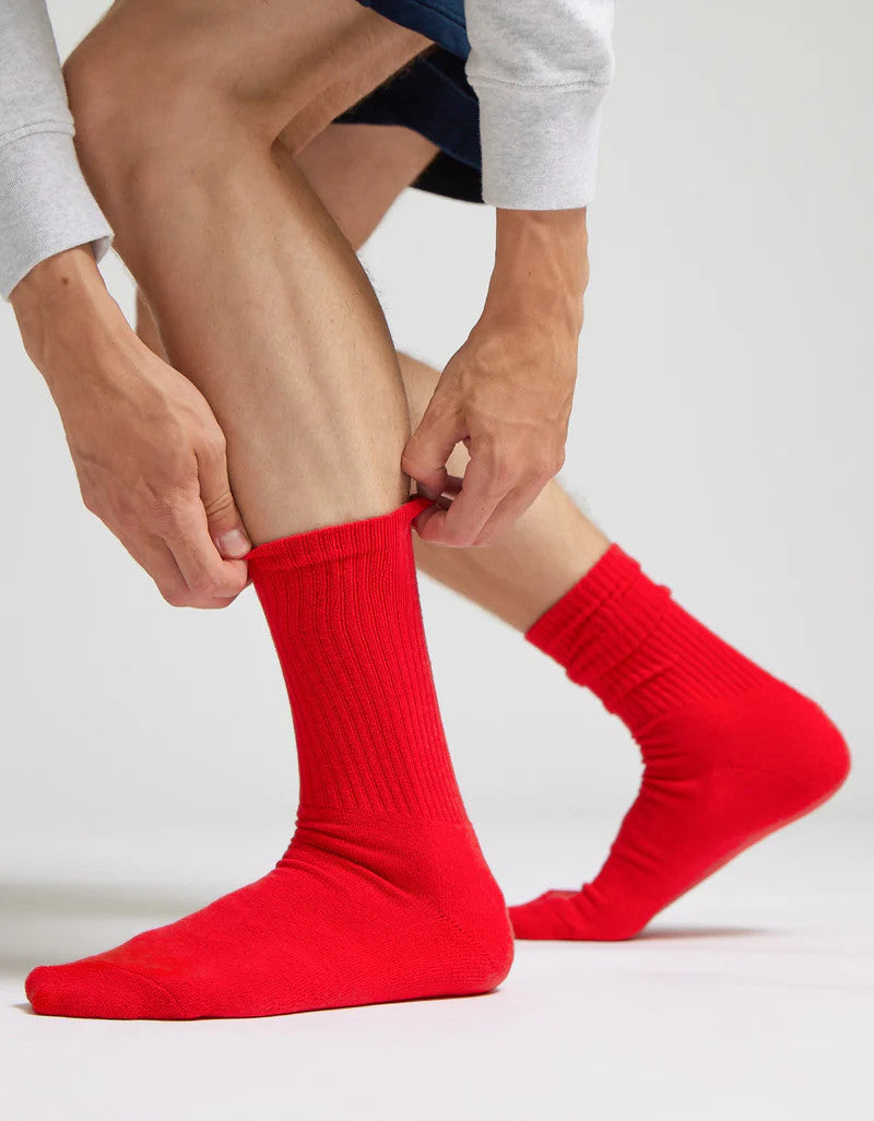 Organic Active Socks Bright Coral