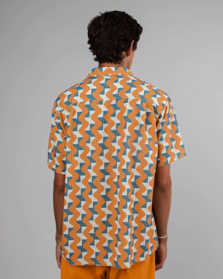 Aloha Shirt Big Tiles Topaz