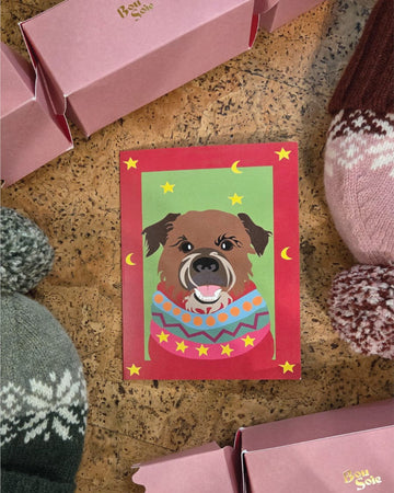 Border Terrier 'Ozzy' Christmas Jumper Card