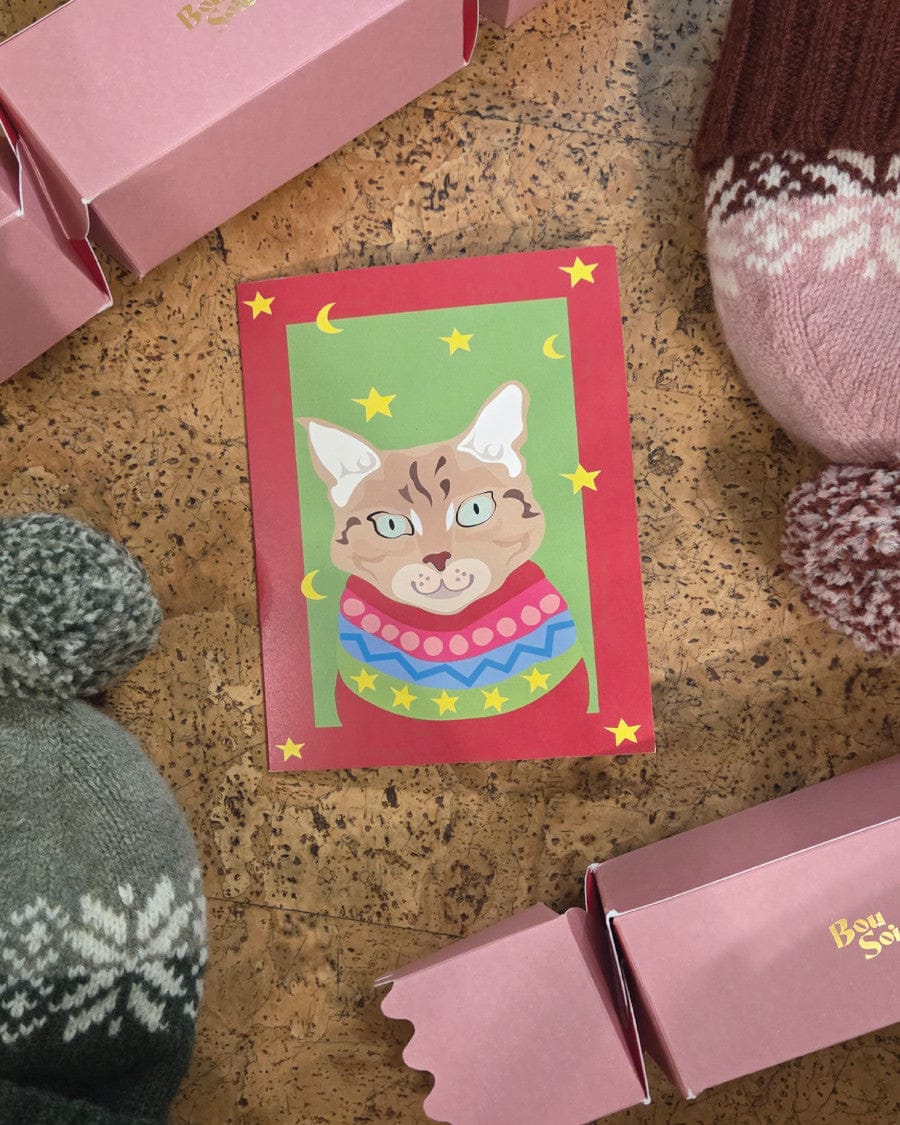 Cat Christmas Jumper Card