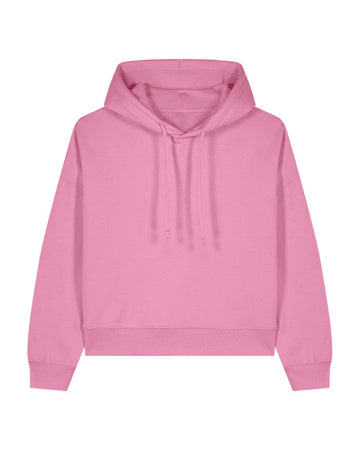 Double Watermelon Rose Cropped Hoodie