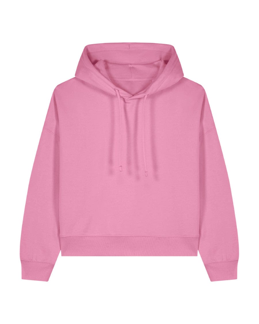 Double Watermelon Rose Cropped Hoodie