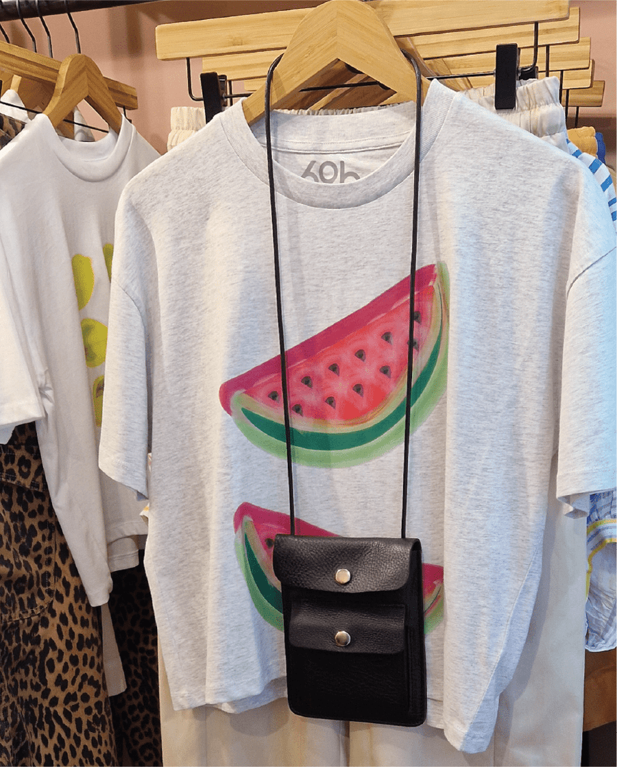 Double Watermelon T-Shirt, Heather Grey