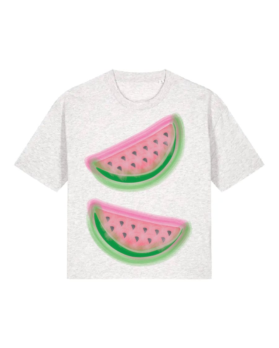 Double Watermelon T-Shirt, Heather Grey