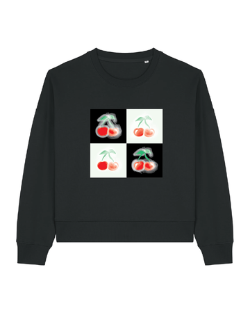 Cherry Grid Sweatshirt