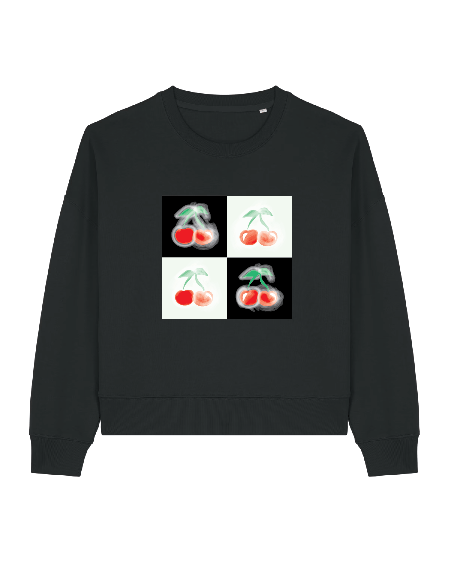 Cherry Grid Sweatshirt