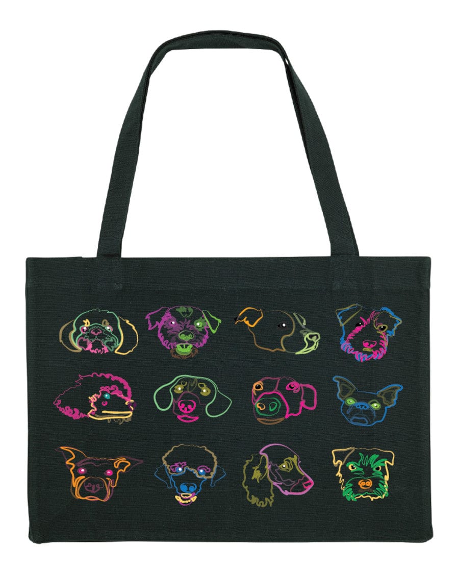 Neon Dog Tote Bag