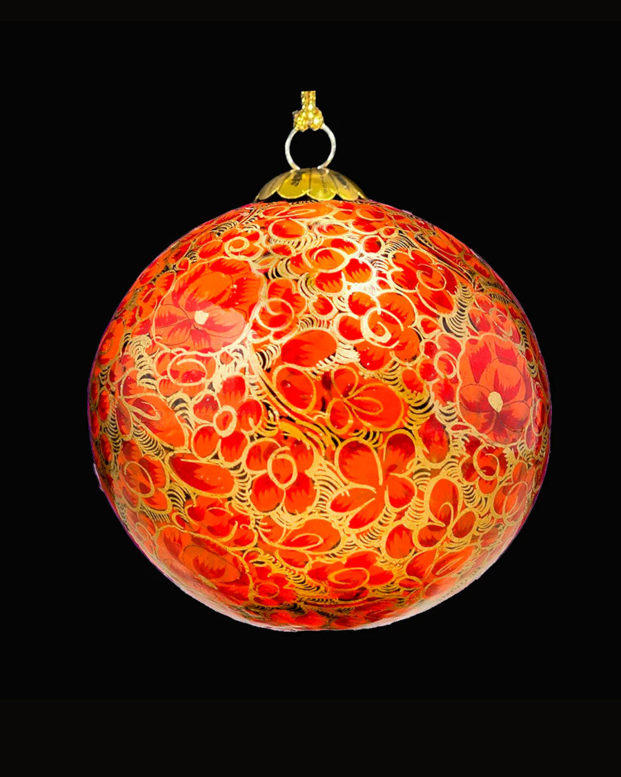 Enchanted Orange Christmas Bauble