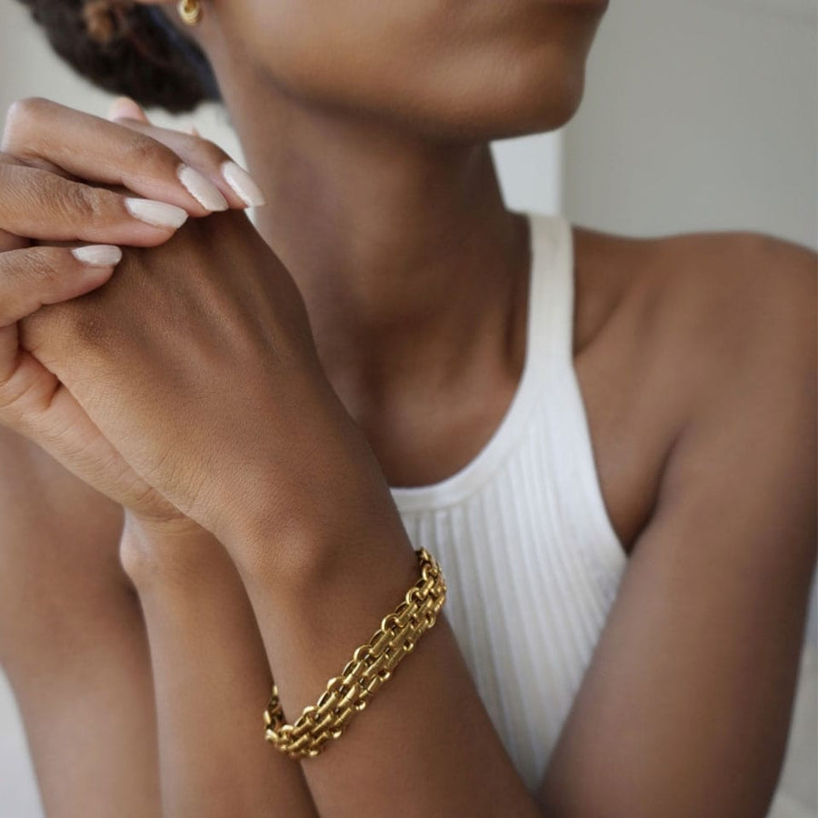 Knit Bracelet Gold