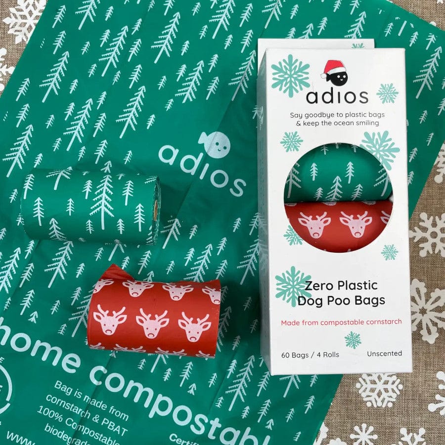 Christmas Compostable Poo Bags