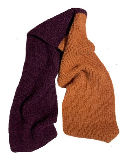 Colour Block Scarf Baked Red Tomato