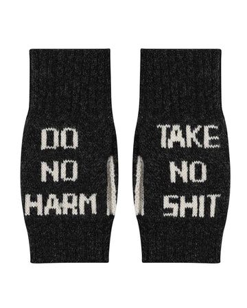 Do No Harm Wristwarmers Anthracite