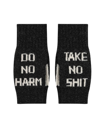 Do No Harm Wristwarmers Black & White