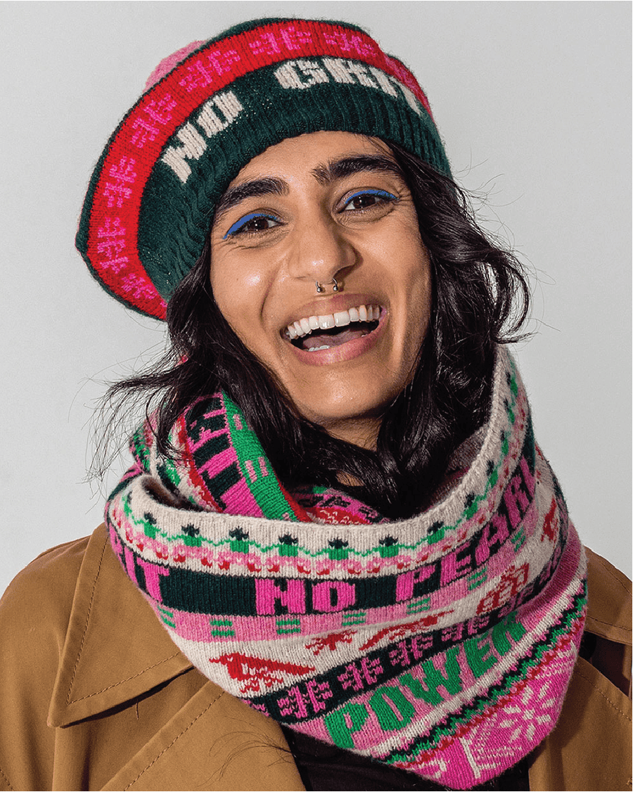 Fairisle Snood / Loop Scarf Bubblegum
