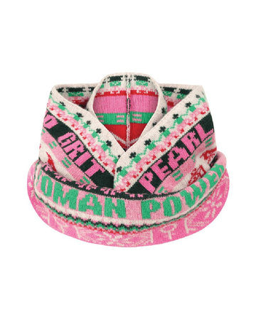 Fairisle Snood / Loop Scarf Bubblegum