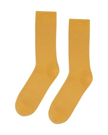 Classic Organic Socks Burned Yellow