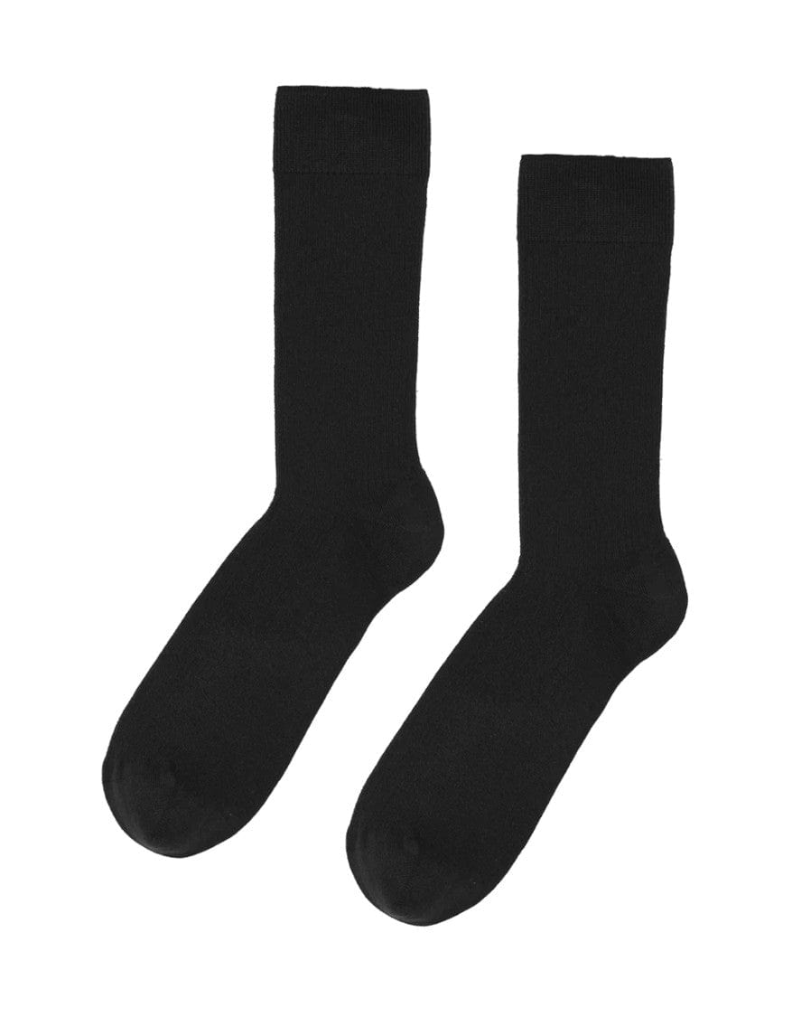 Classic Organic Socks Deep Black