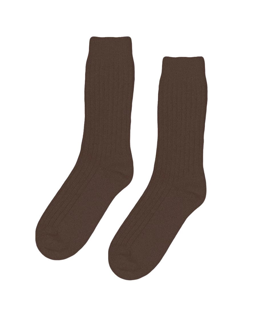 Merino Wool Socks Coffee Brown