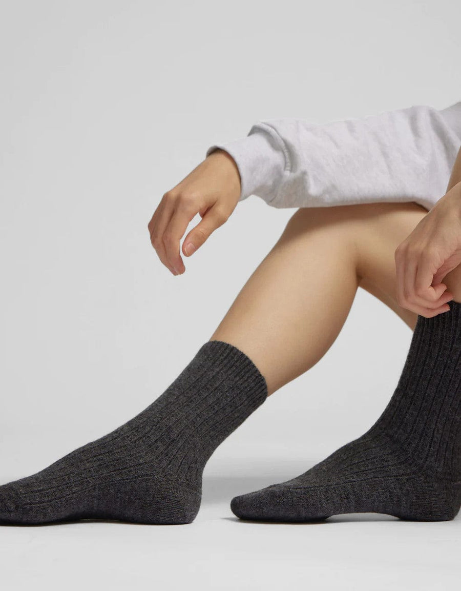 Merino Wool Socks Coffee Brown