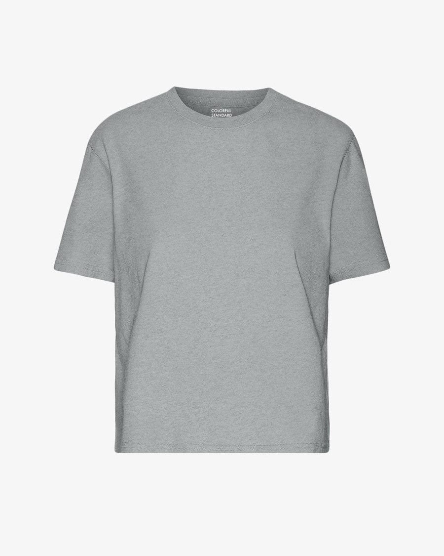 Boxy Crop Tee Heather Grey