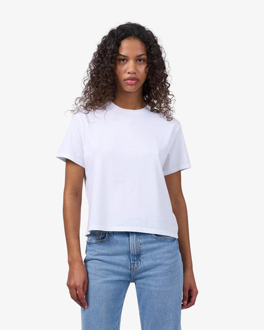 Boxy Crop Tee Heather Grey