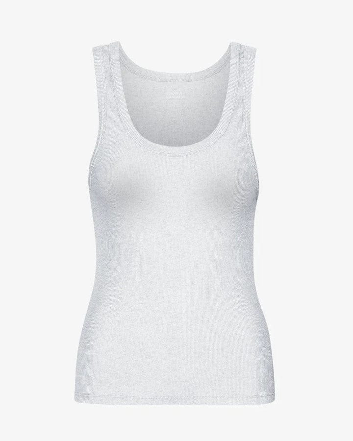 Rib Tank Top Snow Melange