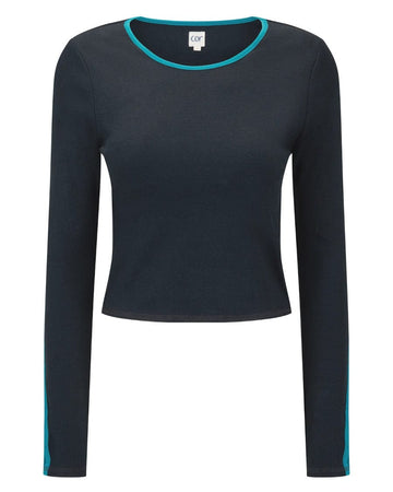 Cut-Out Top Black/Teal