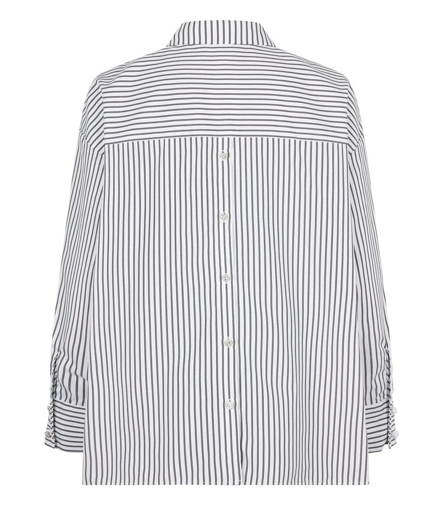Office Shirt Black Stripe