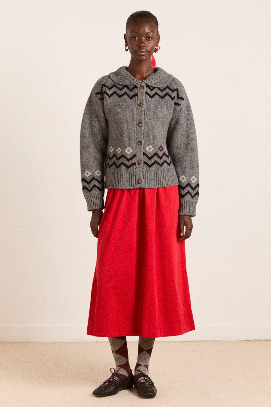 Cecily Collar Cardigan