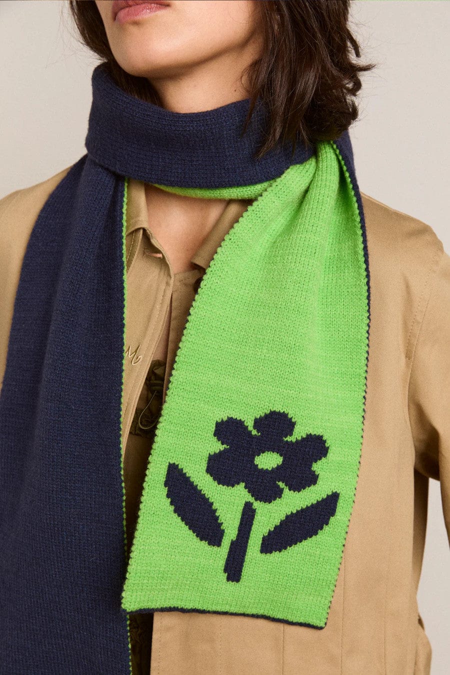 Jacquard Scarf Lime