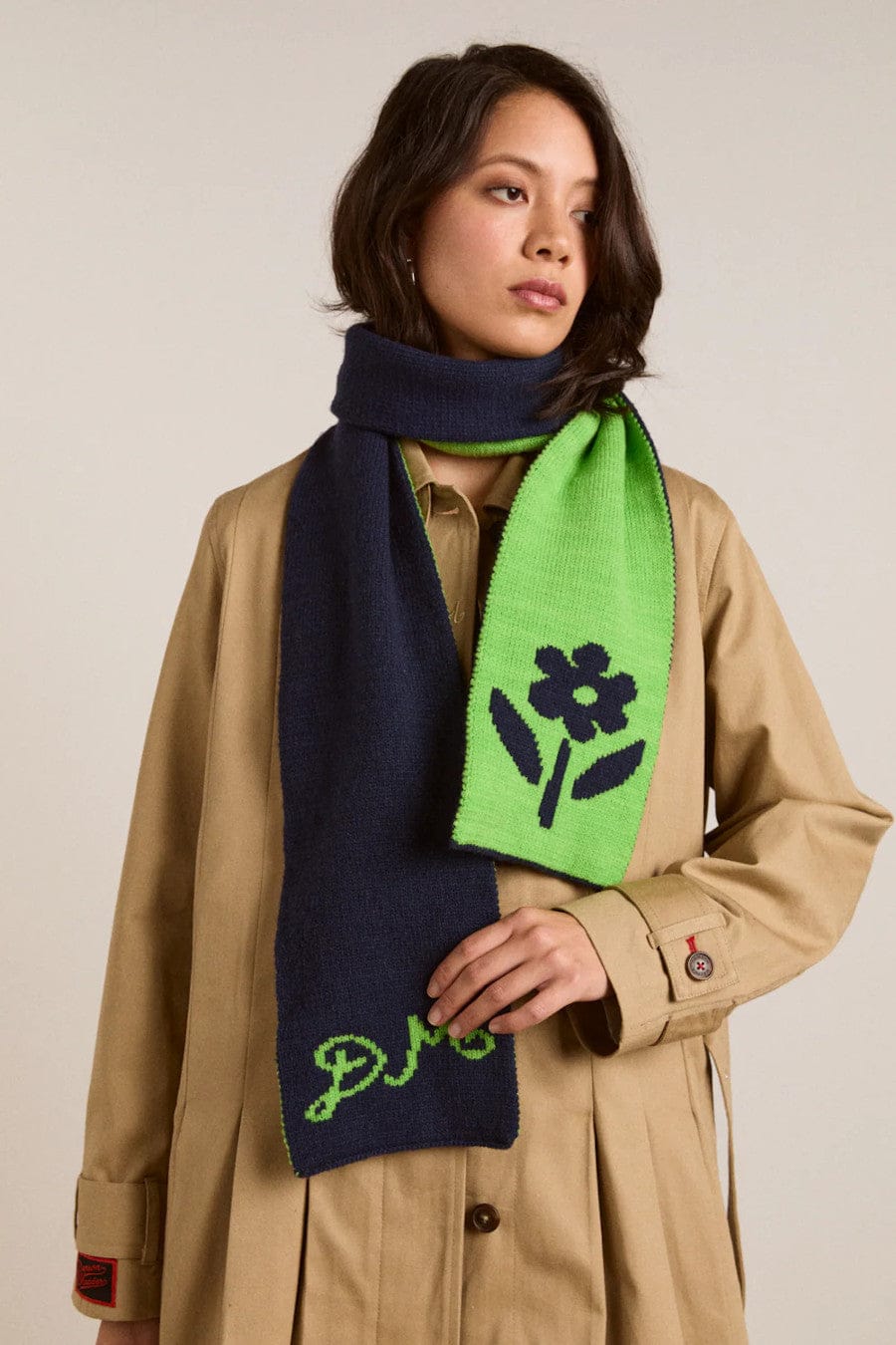 Jacquard Scarf Lime