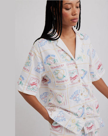 Buon Appetit Embroidered Shirt