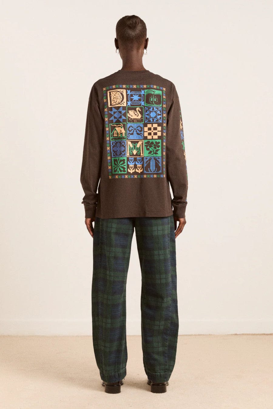 Patchwork Quilt Long Sleeve Tee