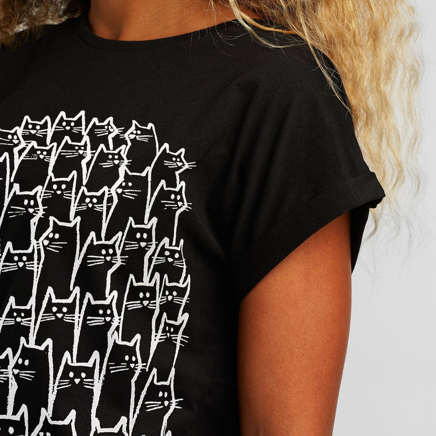 Visby T-Shirt Cat Crowd