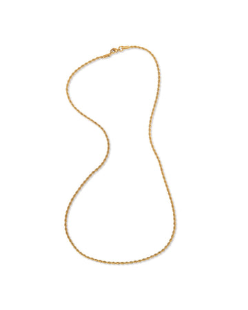 Delicate Rope Chain Necklace Gold