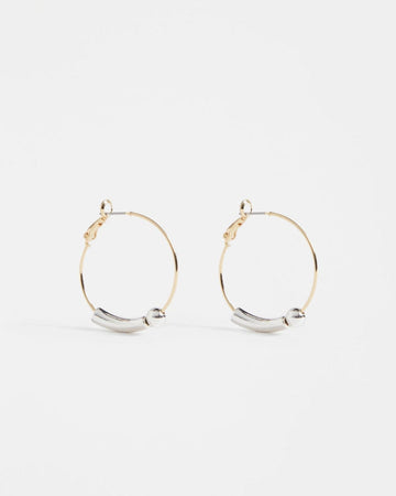 Enna Hoop Earrings Silver