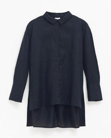 Stilla Shirt Black Linen