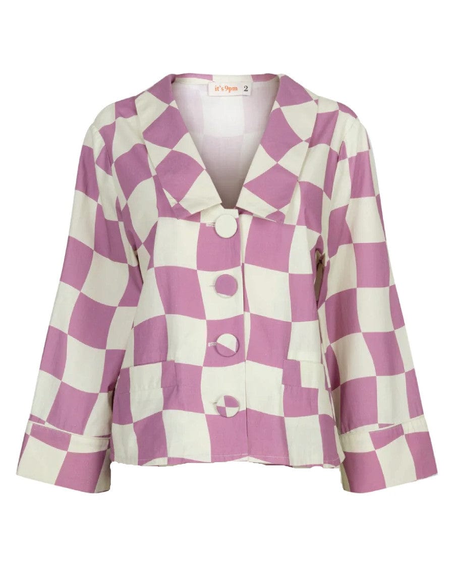 Demi Wavey Check Set Jacket