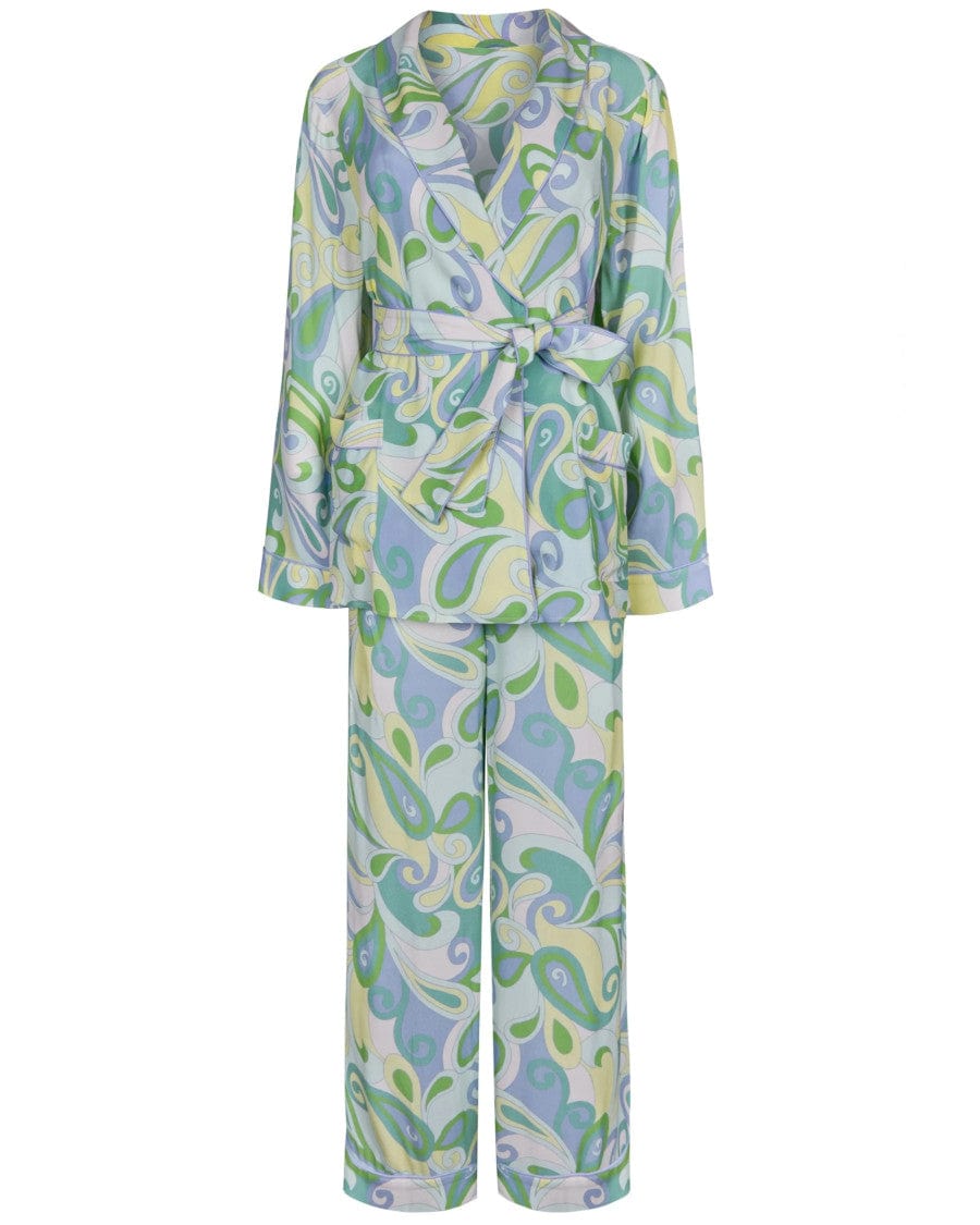 Rizzo Trousers Green Paisley