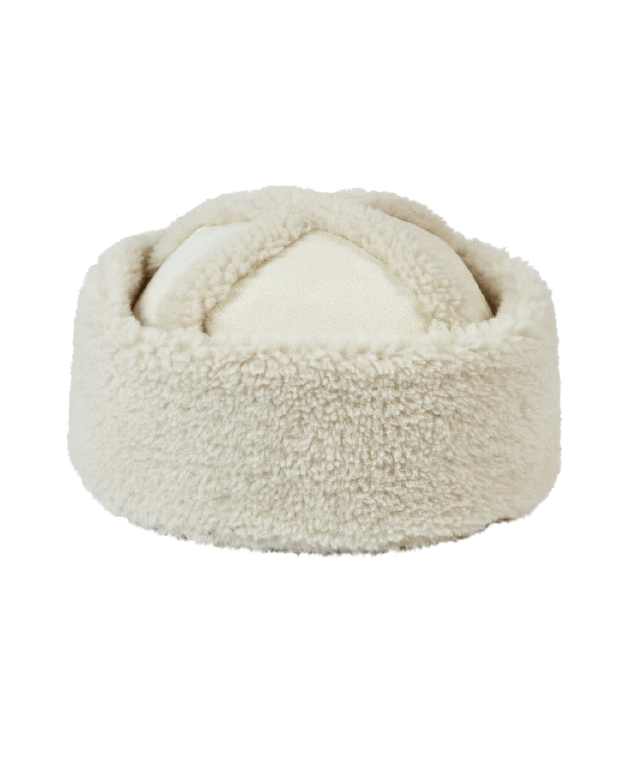 Arella Shearling Hat Apple