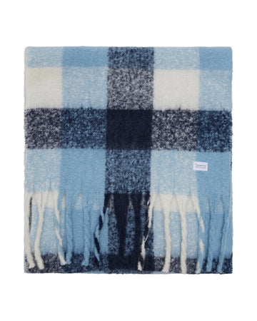 Blue Checked Scarf